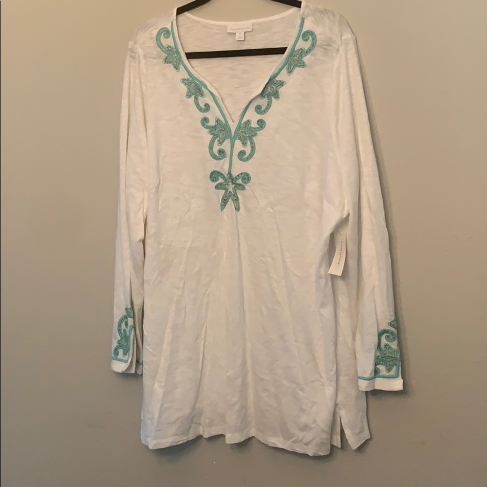 Charter Club embroidered top
